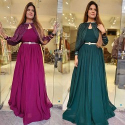 Gorgeous cape gown set